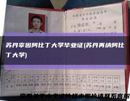 蘇丹宰因阿比丁大學畢業證(蘇丹再納阿比丁大學)縮略圖