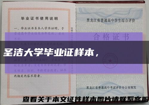 圣潔大學畢業證樣本，???? ???縮略圖