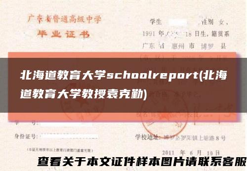 北海道教育大學schoolreport(北海道教育大學教授袁克勤)縮略圖