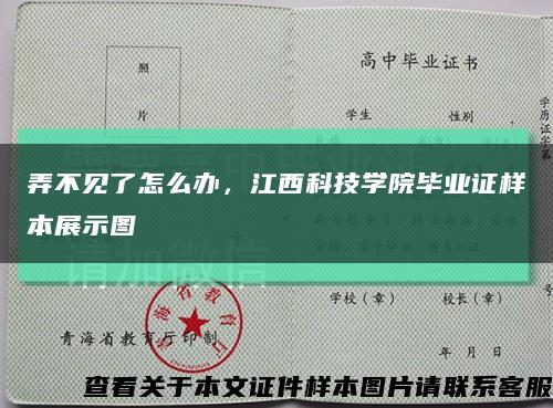 弄不見了怎么辦，江西科技學院畢業證樣本展示圖縮略圖