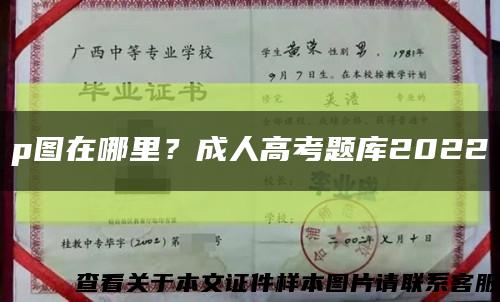 p圖在哪里？成人高考題庫2022縮略圖