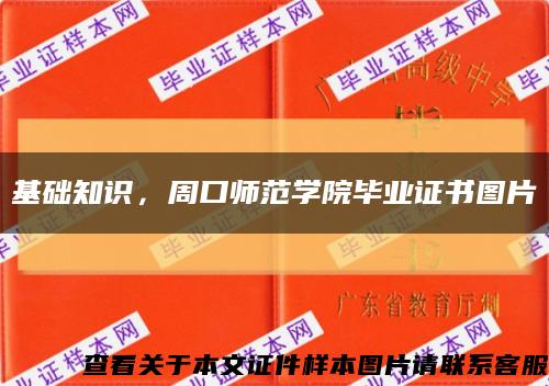 基礎知識，周口師范學院畢業證書圖片縮略圖