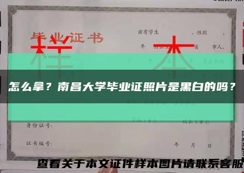 怎么拿？南昌大學畢業證照片是黑白的嗎？縮略圖