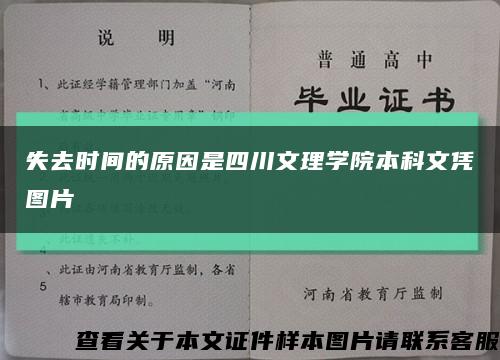 失去時間的原因是四川文理學院本科文憑圖片縮略圖