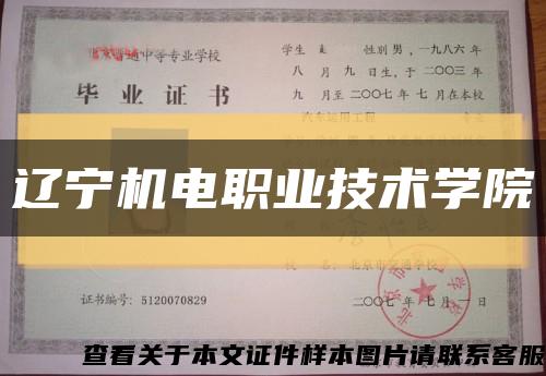 遼寧機電職業技術學院縮略圖
