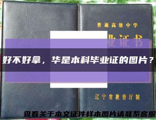 好不好拿，華是本科畢業證的圖片？縮略圖