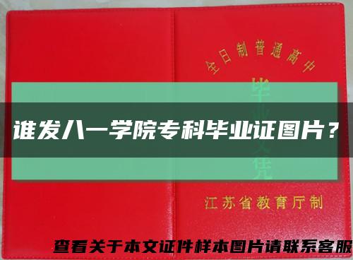 誰發八一學院?？飘厴I證圖片？縮略圖