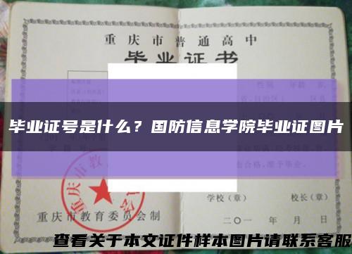 畢業證號是什么？國防信息學院畢業證圖片縮略圖