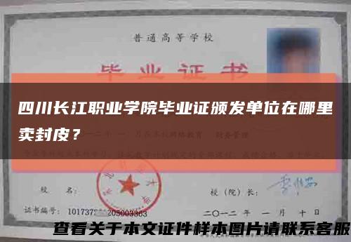 四川長江職業學院畢業證頒發單位在哪里賣封皮？縮略圖