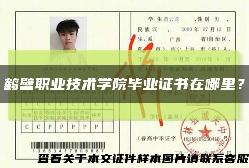 鶴壁職業技術學院畢業證書在哪里？縮略圖