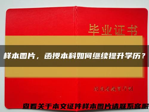 樣本圖片，函授本科如何繼續提升學歷？縮略圖