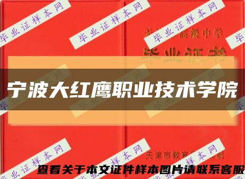 寧波大紅鷹職業技術學院縮略圖