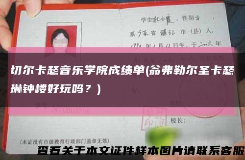 切爾卡瑟音樂學院成績單(翁弗勒爾圣卡瑟琳鐘樓好玩嗎？)縮略圖