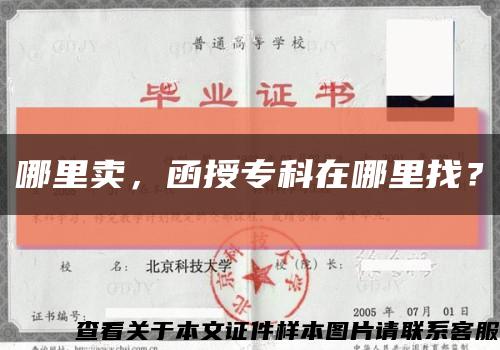 哪里賣，函授?？圃谀睦镎?？縮略圖