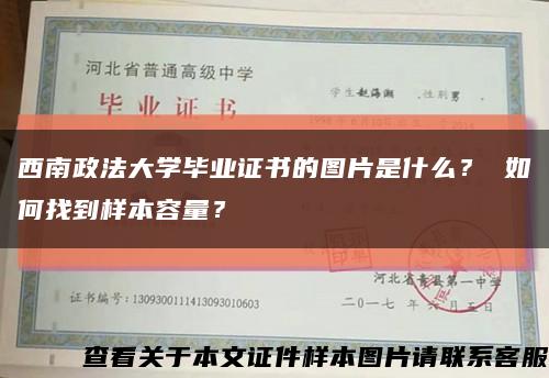 西南政法大學畢業證書的圖片是什么？ 如何找到樣本容量？縮略圖