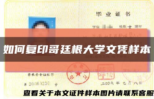 如何復印哥廷根大學文憑樣本縮略圖