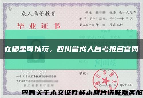 在哪里可以玩，四川省成人自考報名官網縮略圖