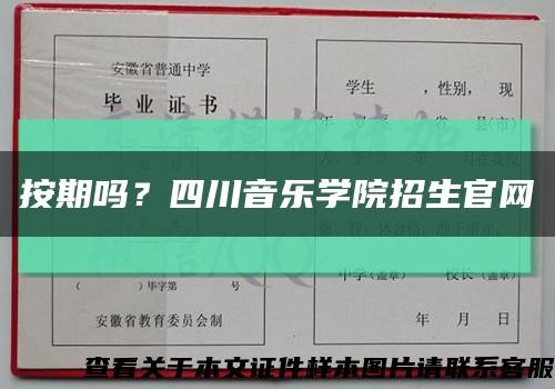 按期嗎？四川音樂學院招生官網縮略圖