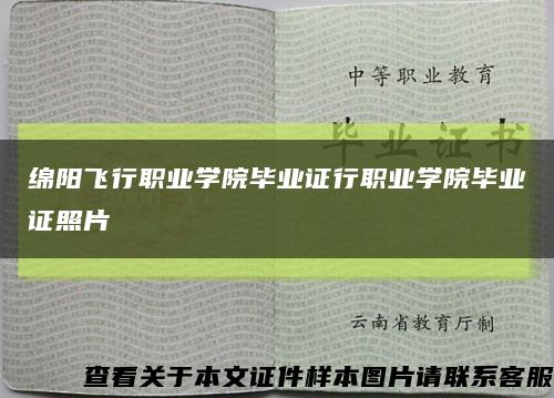 綿陽飛行職業學院畢業證行職業學院畢業證照片縮略圖