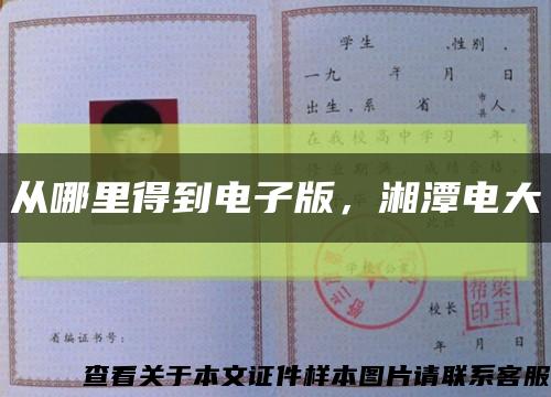 從哪里得到電子版，湘潭電大縮略圖