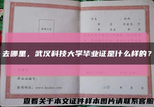 去哪里，武漢科技大學畢業證是什么樣的？縮略圖