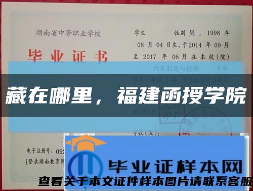 藏在哪里，福建函授學院縮略圖