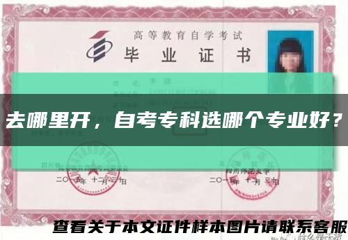 去哪里開，自考?？七x哪個專業好？縮略圖