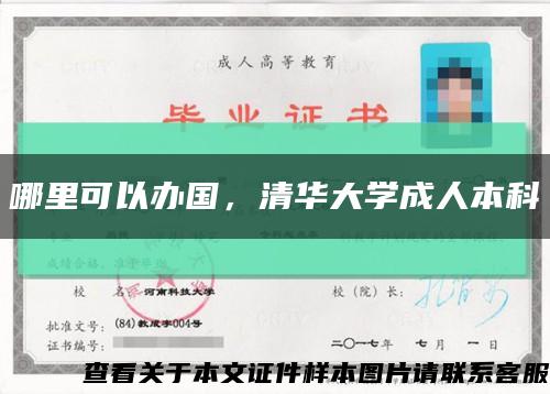 哪里可以辦國，清華大學成人本科縮略圖