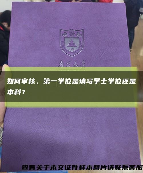 如何審核，第一學位是填寫學士學位還是本科？縮略圖