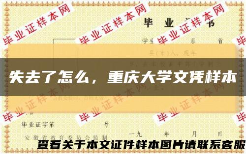 失去了怎么，重慶大學文憑樣本縮略圖