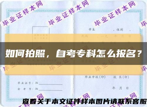 如何拍照，自考?？圃趺磮竺?？縮略圖