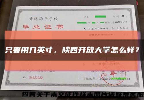 只要用幾英寸，陜西開放大學怎么樣？縮略圖