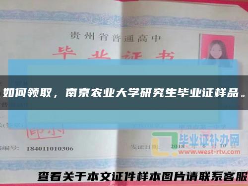 如何領取，南京農業大學研究生畢業證樣品?？s略圖
