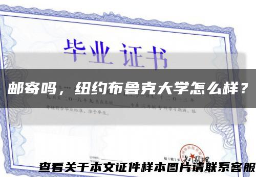 郵寄嗎，紐約布魯克大學怎么樣？縮略圖
