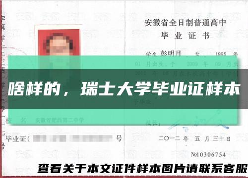 啥樣的，瑞士大學畢業證樣本縮略圖