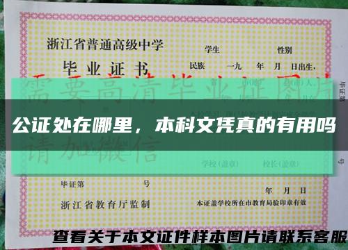 公證處在哪里，本科文憑真的有用嗎縮略圖