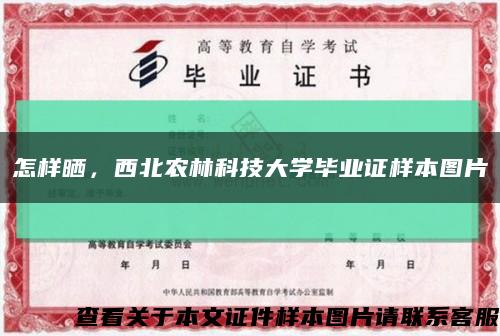 怎樣曬，西北農林科技大學畢業證樣本圖片縮略圖