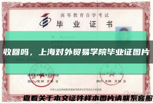 收回嗎，上海對外貿易學院畢業證圖片縮略圖