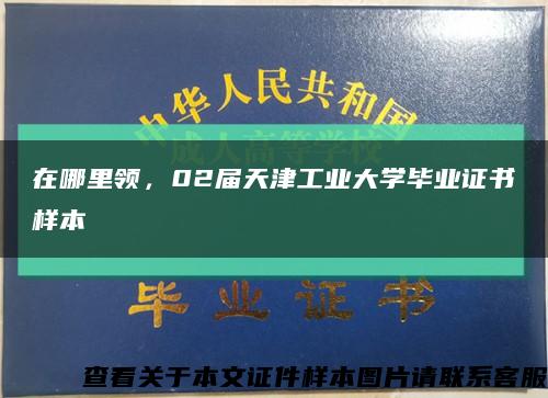 在哪里領，02屆天津工業大學畢業證書樣本縮略圖