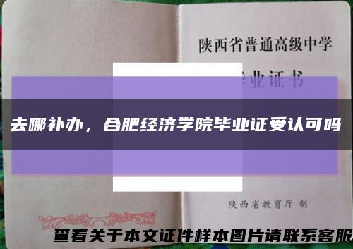 去哪補辦，合肥經濟學院畢業證受認可嗎縮略圖
