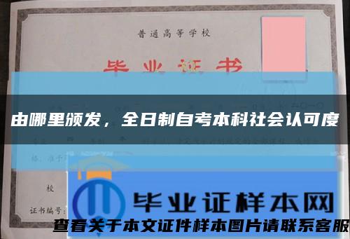 由哪里頒發，全日制自考本科社會認可度縮略圖