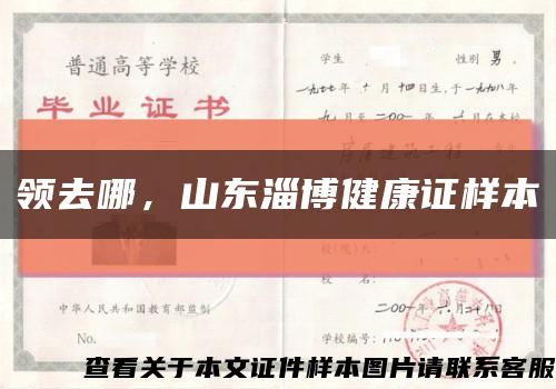 領去哪，山東淄博健康證樣本縮略圖