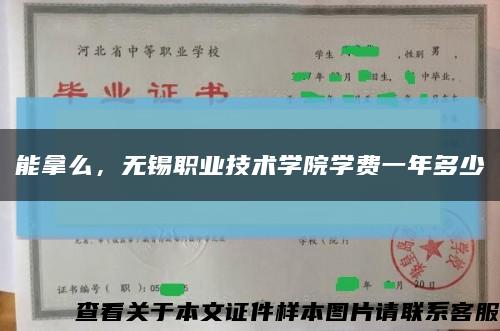 能拿么，無錫職業技術學院學費一年多少縮略圖