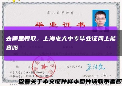 去哪里領取，上海電大中專畢業證網上能查嗎縮略圖