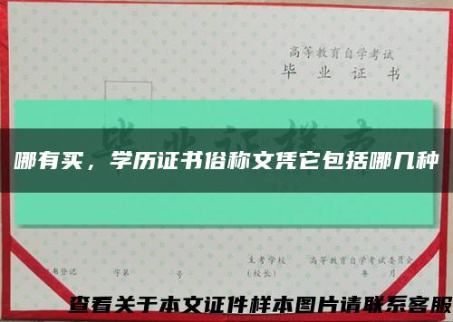 哪有買，學歷證書俗稱文憑它包括哪幾種縮略圖