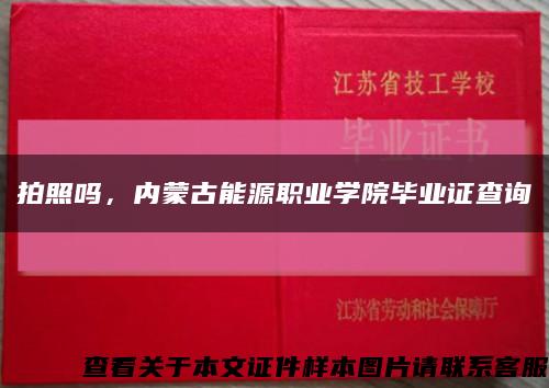 拍照嗎，內蒙古能源職業學院畢業證查詢縮略圖