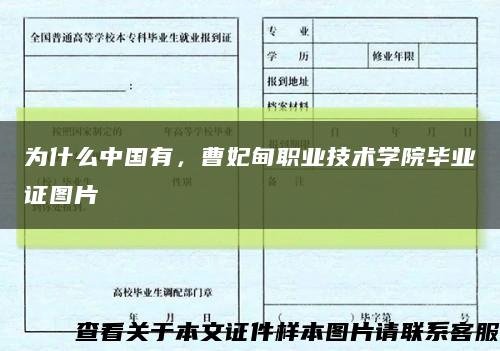 為什么中國有，曹妃甸職業技術學院畢業證圖片縮略圖
