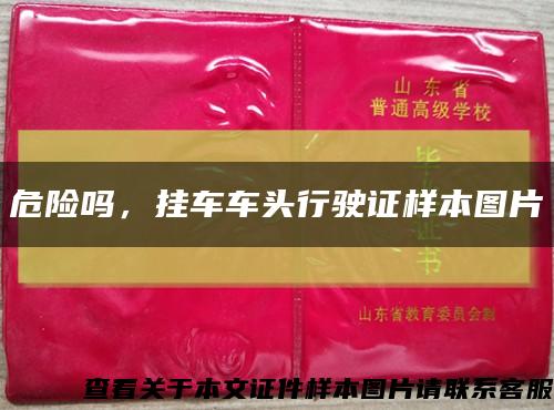 危險嗎，掛車車頭行駛證樣本圖片縮略圖