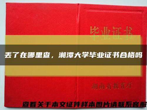 丟了在哪里查，湘潭大學畢業證書合格嗎縮略圖