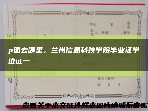 p圖去哪里，蘭州信息科技學院畢業證學位證一縮略圖
